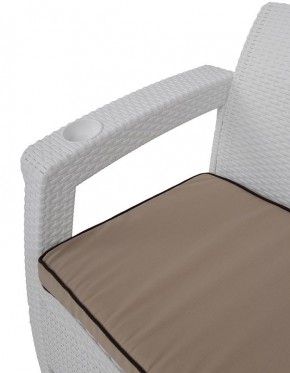 Комплект уличной мебели Yalta Premium Terrace Set (Ялта) белый (+подушки под спину) в Перми - perm.ok-mebel.com | фото 5