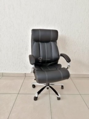 Кресло Barneo K-303 для руководителя (черная экокожа) в Перми - perm.ok-mebel.com | фото