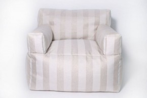 Кресло бескаркасное Уют полоса (Молочный) в Перми - perm.ok-mebel.com | фото 2