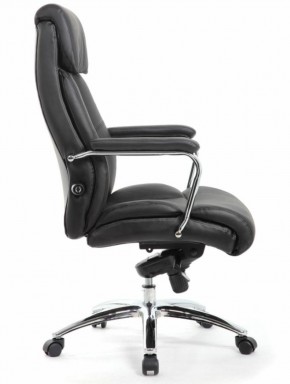 Кресло BRABIX PREMIUM "Phaeton EX-502" (кожа с компаньоном, хром, черное) 530882 в Перми - perm.ok-mebel.com | фото 3