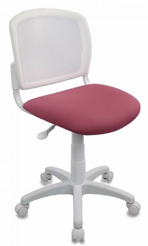 Кресло детское Бюрократ CH-W296NX/26-31 белый TW-15 розовый 26-31 в Перми - perm.ok-mebel.com | фото 1