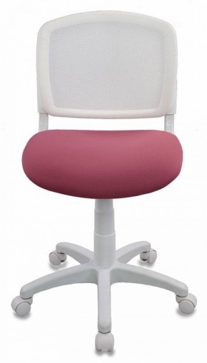 Кресло детское Бюрократ CH-W296NX/26-31 белый TW-15 розовый 26-31 в Перми - perm.ok-mebel.com | фото 3