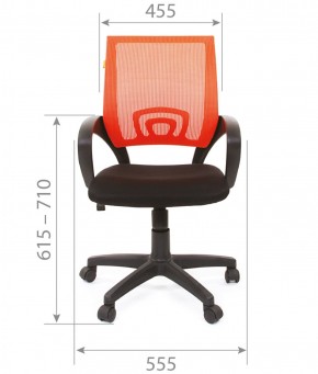 Кресло для оператора CHAIRMAN 696 black (ткань TW-11/сетка TW-01) в Перми - perm.ok-mebel.com | фото 4
