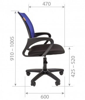 Кресло для оператора CHAIRMAN 696  LT (ткань стандарт 15-21/сетка TW-01) в Перми - perm.ok-mebel.com | фото 5