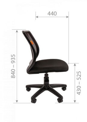 Кресло для оператора CHAIRMAN 699 Б/Л (ткань стандарт/сетка TW-01) в Перми - perm.ok-mebel.com | фото 7