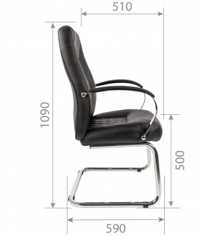 Кресло для посетителя CHAIRMAN 950 V Черное в Перми - perm.ok-mebel.com | фото 5