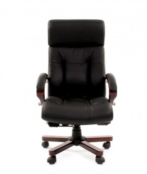 Кресло для руководителя CHAIRMAN  421 (Натуральная кожа) Черное в Перми - perm.ok-mebel.com | фото 2