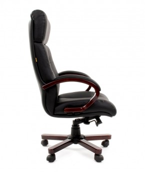 Кресло для руководителя CHAIRMAN  421 (Натуральная кожа) Черное в Перми - perm.ok-mebel.com | фото 3