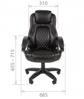 Кресло для руководителя  CHAIRMAN 432 (Экокожа черная) в Перми - perm.ok-mebel.com | фото 4