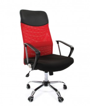 Кресло для руководителя CHAIRMAN 610 N (15-21 черный/сетка красный) в Перми - perm.ok-mebel.com | фото