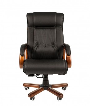 Кресло для руководителя CHAIRMAN  653 (Кожа) Черное в Перми - perm.ok-mebel.com | фото 2