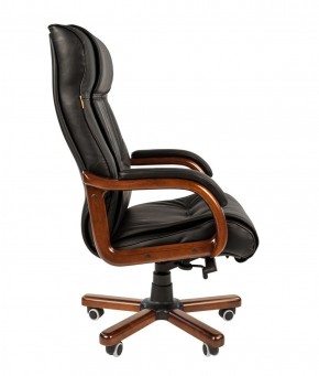 Кресло для руководителя CHAIRMAN  653 (Кожа) Черное в Перми - perm.ok-mebel.com | фото 3