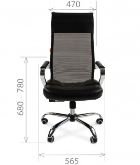 Кресло для руководителя CHAIRMAN 700 (Сетка) Черное в Перми - perm.ok-mebel.com | фото 4