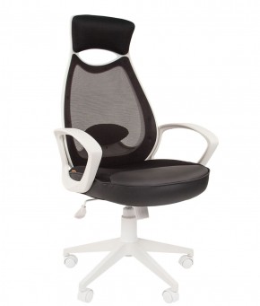 Кресло для руководителя  CHAIRMAN 840 white (TW 11 черный/сетка TW 01 черная) в Перми - perm.ok-mebel.com | фото