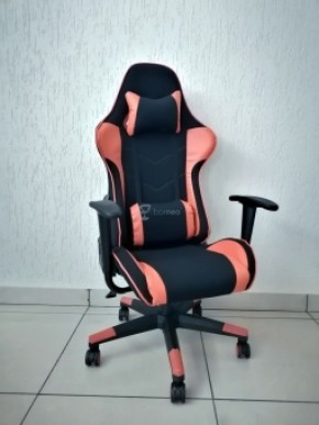 Кресло геймерское Barneo K-50 (черная сетка оранжевые вставки) в Перми - perm.ok-mebel.com | фото