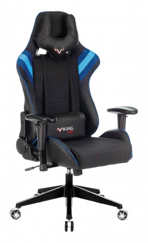 Кресло игровое Бюрократ VIKING 4 AERO BLUE черный/синий в Перми - perm.ok-mebel.com | фото 1