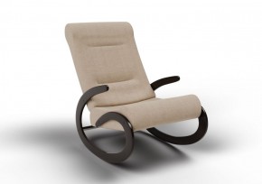 Кресло-качалка Мальта 10-Т-П (ткань/венге) ПЕСОК в Перми - perm.ok-mebel.com | фото