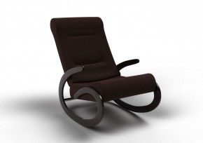 Кресло-качалка Мальта 10-Т-Ш (ткань/венге) ШОКОЛАД в Перми - perm.ok-mebel.com | фото
