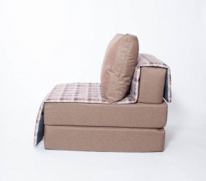 Кресло-кровать бескаркасное Харви (коричневый-квадро беж) в Перми - perm.ok-mebel.com | фото 2