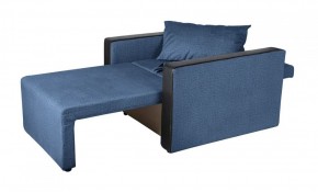 Кресло-кровать Милена с подлокотниками (синий) Велюр в Перми - perm.ok-mebel.com | фото 3