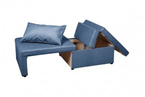 Кресло-кровать Милена (синий) Велюр в Перми - perm.ok-mebel.com | фото 3