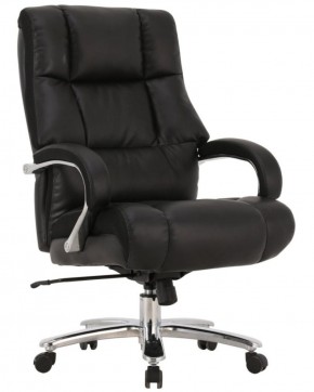 Кресло офисное BRABIX PREMIUM "Bomer HD-007" (рециклированная кожа, хром, черное) 531939 в Перми - perm.ok-mebel.com | фото 1