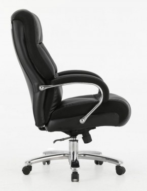 Кресло офисное BRABIX PREMIUM "Bomer HD-007" (рециклированная кожа, хром, черное) 531939 в Перми - perm.ok-mebel.com | фото 3
