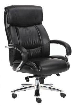 Кресло офисное BRABIX "Direct EX-580" (хром/рециклированная кожа/черное) 531824 в Перми - perm.ok-mebel.com | фото