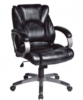 Кресло офисное BRABIX "Eldorado EX-504", экокожа, черное, 530874 в Перми - perm.ok-mebel.com | фото