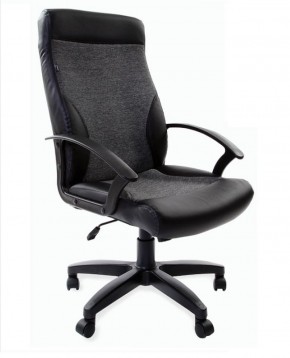 Кресло офисное BRABIX "Trust EX-535" (экокожа/черная/ткань серая) 531383 в Перми - perm.ok-mebel.com | фото