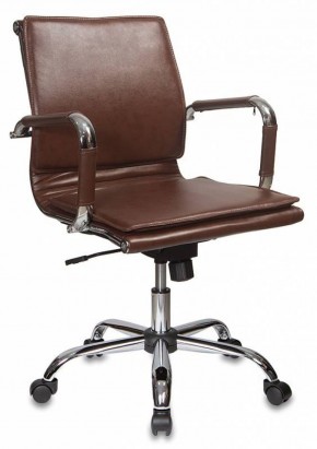Кресло руководителя Бюрократ CH-993-LOW/BROWN коричневый в Перми - perm.ok-mebel.com | фото 1