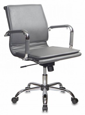 Кресло руководителя Бюрократ CH-993-LOW/GREY серый в Перми - perm.ok-mebel.com | фото