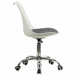 Кресло стул BRABIX "Eames MG-310 CH", хром, пластик белый, ткань серая, 532924 в Перми - perm.ok-mebel.com | фото 3