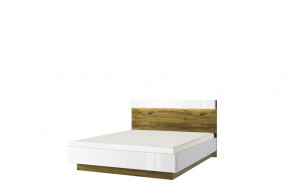 Кровать 160 с подъемником, TORINO, цвет белый/Дуб наварра в Перми - perm.ok-mebel.com | фото 1