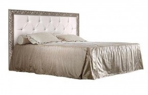 Кровать 2-х спальная(1,6 м)Тиффани Premium черная/серебро с мягким элементом со стразами с подъемным механизмом (ТФКР-2[3][7](П) в Перми - perm.ok-mebel.com | фото