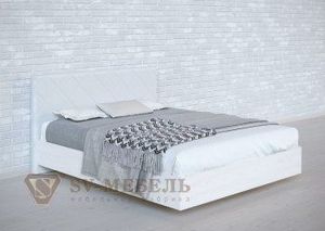 Кровать 1400 двойная №1 изголовье Ромб в Перми - perm.ok-mebel.com | фото 2