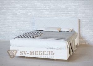 Кровать 1400 двойная №1 изголовье Ромб в Перми - perm.ok-mebel.com | фото 1