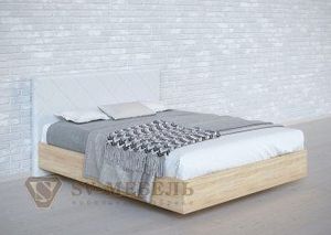 Кровать 1400 двойная №1 изголовье Ромб в Перми - perm.ok-mebel.com | фото 6