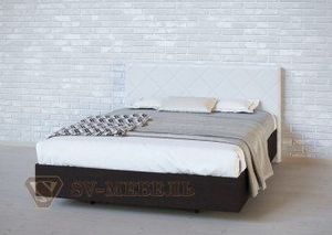 Кровать 1400 двойная №1 изголовье Ромб в Перми - perm.ok-mebel.com | фото 3