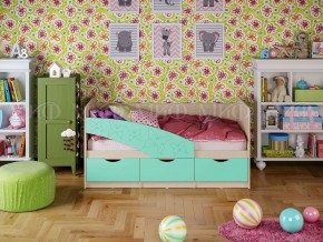 Кровать Бабочки (Бирюза матовая) 1600 в Перми - perm.ok-mebel.com | фото
