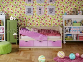 Кровать Бабочки (Сиреневый металлик) 1600 в Перми - perm.ok-mebel.com | фото