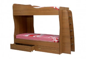 Кровать детская 2-х ярусная Юниор-1 (800*2000) ЛДСП в Перми - perm.ok-mebel.com | фото 1