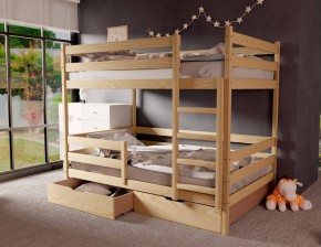 Кровать двухъярусная без крыши 80*190 без покраски в Перми - perm.ok-mebel.com | фото