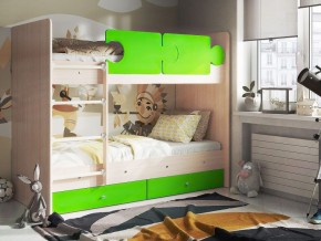 Кровать двухъярусная "Тетрис" (щиты) с бортиками + ящики в Перми - perm.ok-mebel.com | фото