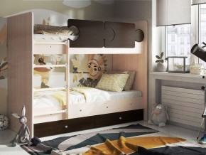 Кровать двухъярусная "Тетрис" (щиты) с бортиками + ящики в Перми - perm.ok-mebel.com | фото 3