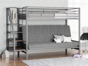 Кровать двухъярусная с диваном "Мадлен-3" (Серый/Серый) в Перми - perm.ok-mebel.com | фото