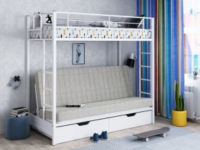 Кровать двухъярусная с диваном "Мадлен-ЯЯ" с ящиками в Перми - perm.ok-mebel.com | фото