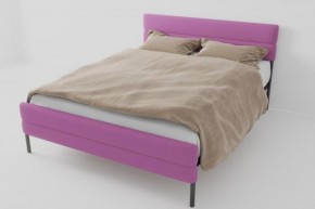 Кровать Горизонт Мини с ортопедическим основанием 800 (велюр розовый) в Перми - perm.ok-mebel.com | фото
