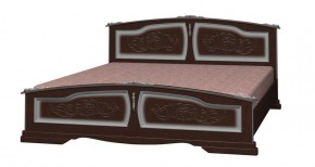ЕЛЕНА Кровать из массива 1400 (Орех темный) в Перми - perm.ok-mebel.com | фото