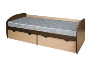 Кровать КД-1.8 с ящиком (Венге/Дуб молочный) в Перми - perm.ok-mebel.com | фото